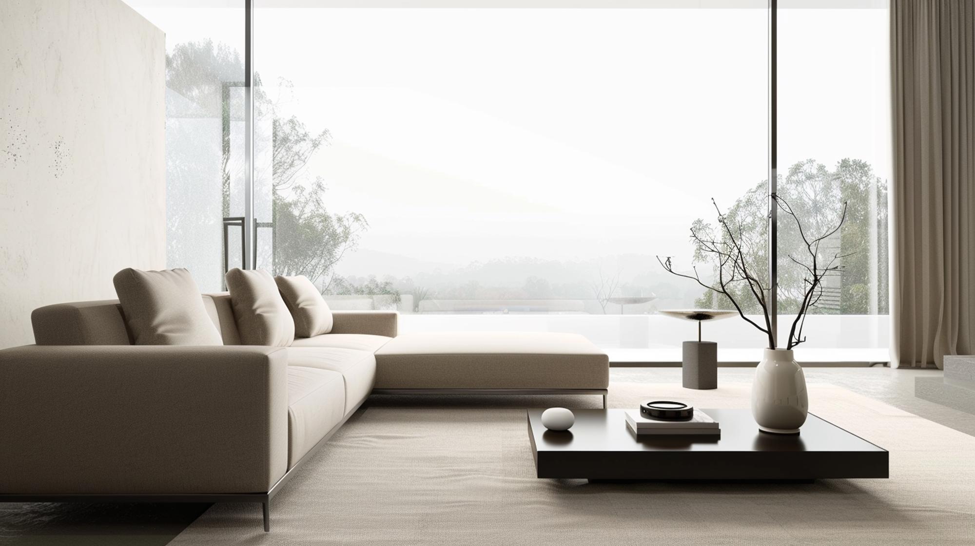 living modern, neutral tones